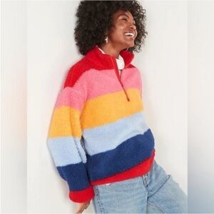 Old Navy Red Textured Sweater